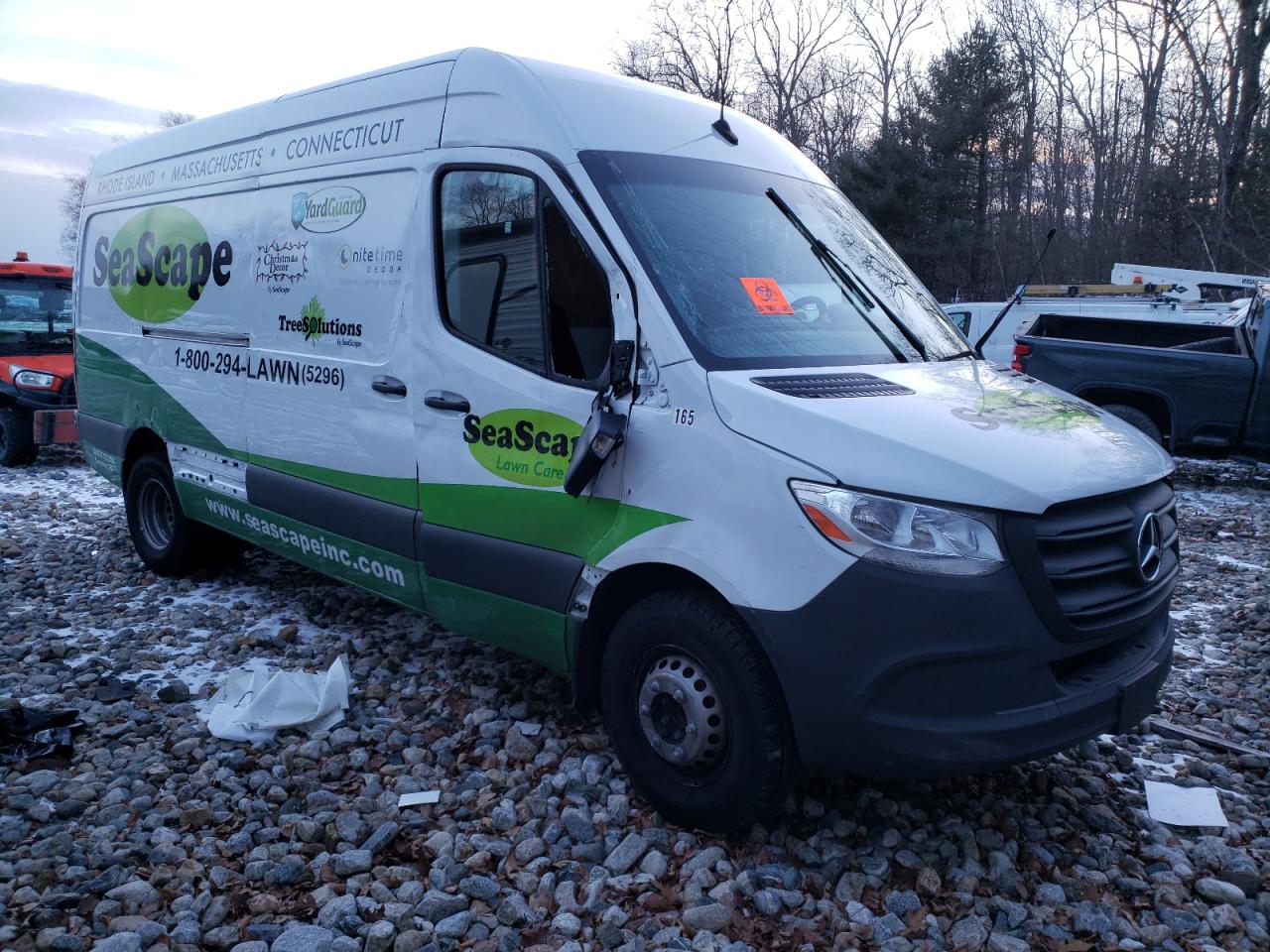2023 Mercedes-Benz Sprinter VIN W1Y5NCHY9PT141723 Copart auction photo, undercarriage / side damage thumbnail 4