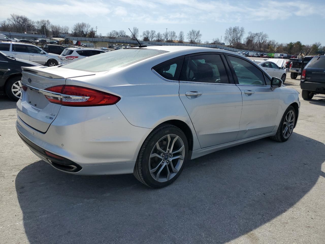2017 Ford Fusion VIN 3FA6P0T91HR171938 Copart auction photo, front end damage thumbnail 3