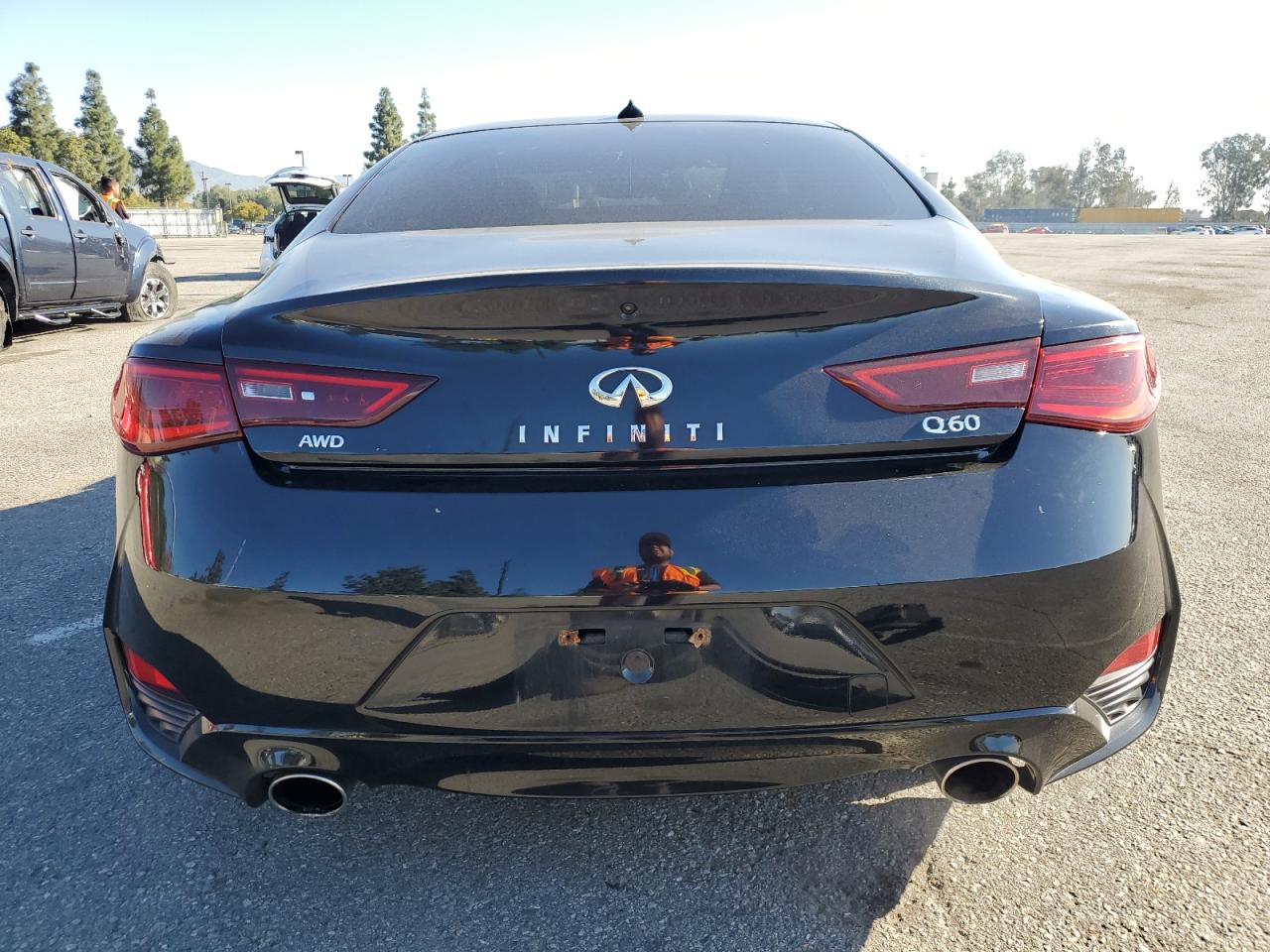 2019 Infiniti Q60 VIN JN1EV7EL8KM290926 Copart auction photo, side / front end damage thumbnail 6