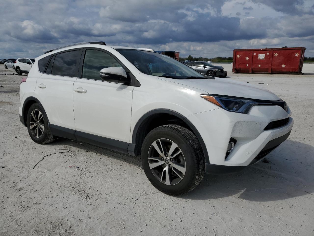 2017 Toyota RAV 4 VIN JTMWFREV4HJ709358 Copart auction photo, rear end / side damage thumbnail 4