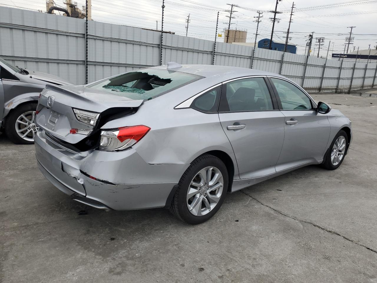 2020 Honda Accord VIN 1HGCV1F19LA122831 Copart auction photo, rear end damage thumbnail 3