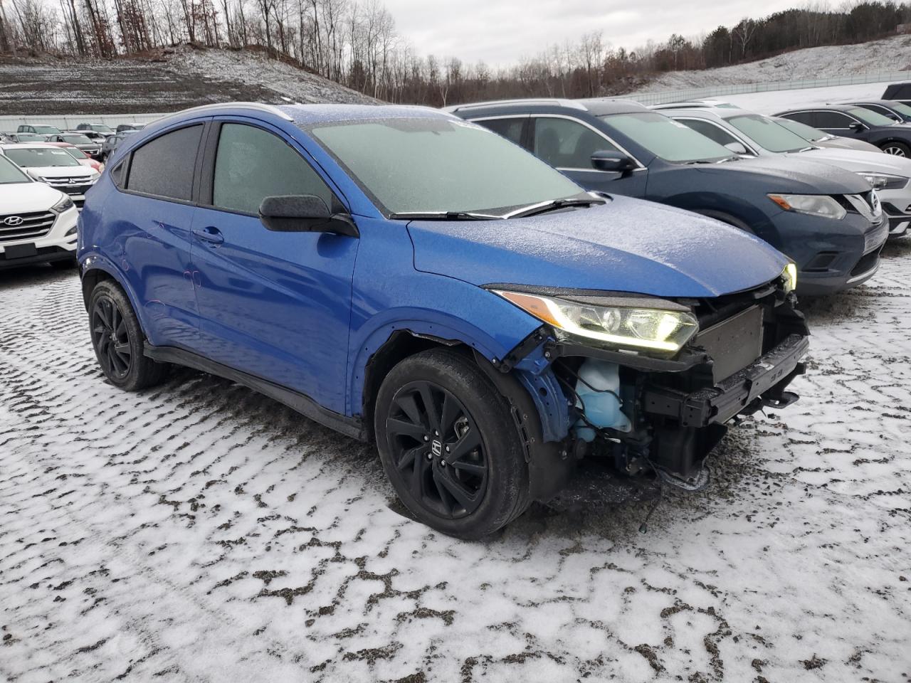 2022 Honda HR-V VIN 3CZRU6H17NM736086 Copart auction photo, rear end damage thumbnail 4