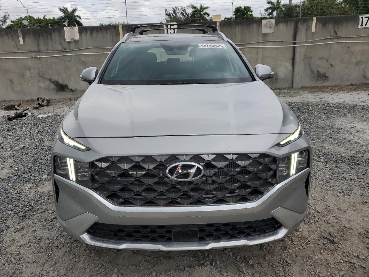 2023 Hyundai Santa Fe VIN 5NMS54ALXPH640611 Copart auction photo, rear end / side damage thumbnail 5
