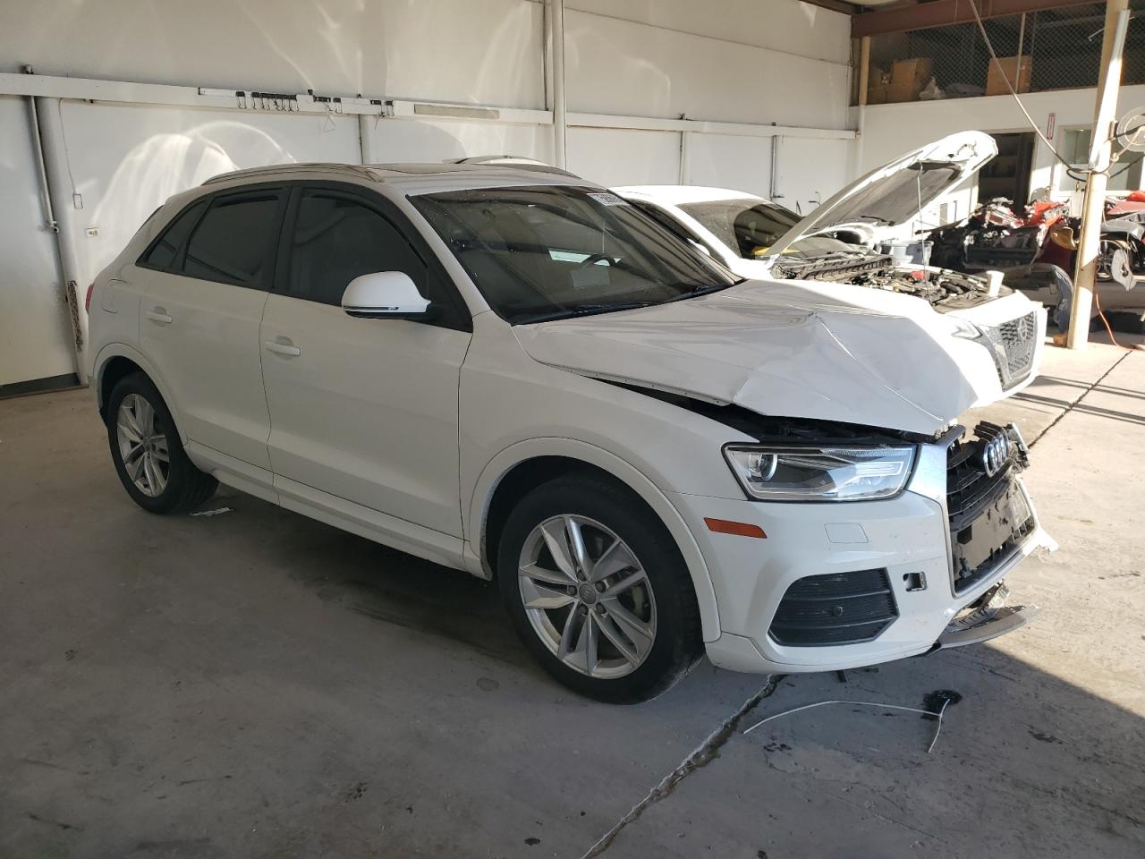 2017 Audi Q3 VIN WA1ECCFS6HR017667 Copart auction photo, front end damage thumbnail 4
