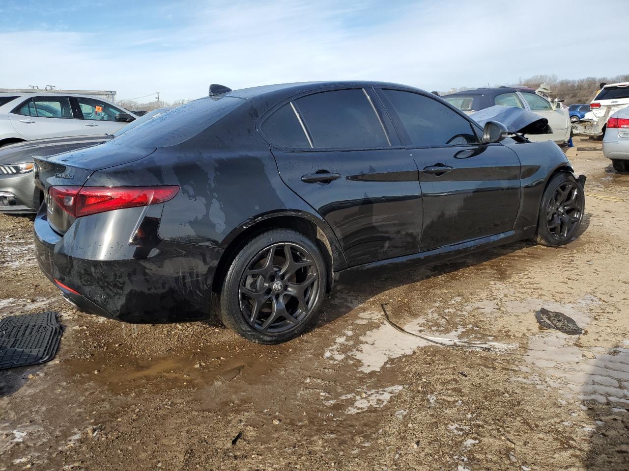 2021 Alfa Romeo Giulia VIN ZARFANANXM7648317 Copart auction photo, front end damage thumbnail 3