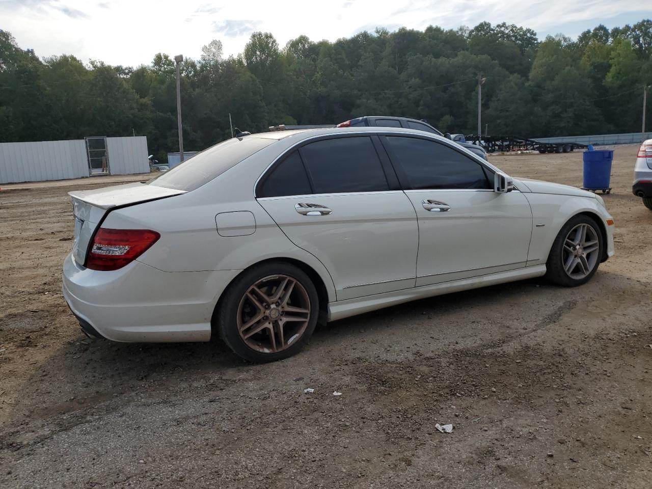 2012 Mercedes-Benz C-klasse VIN WDDGF5HB5CR202063 Copart auction photo, rear end damage thumbnail 3