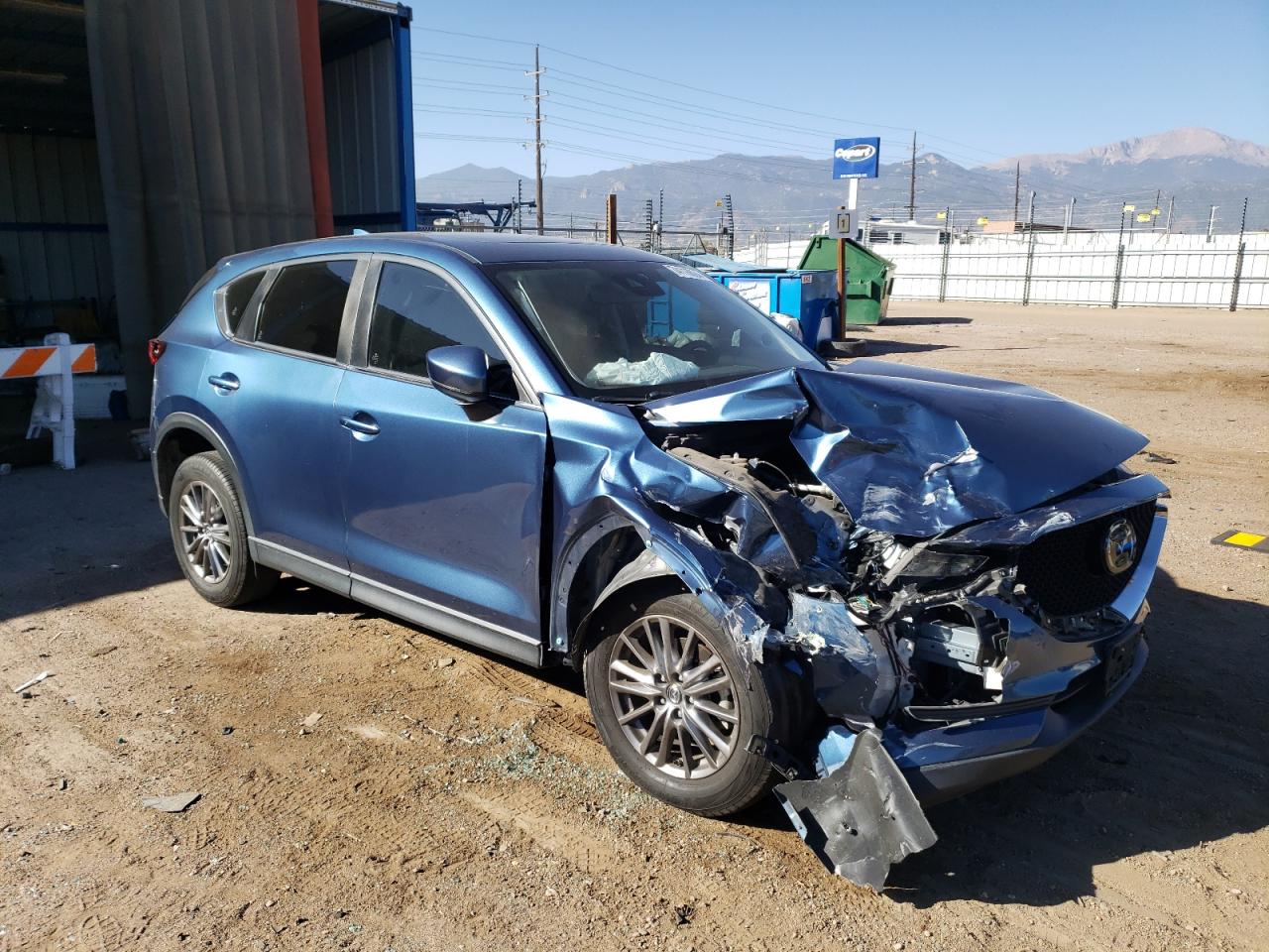 2020 Mazda CX-5 VIN JM3KFBCM5L0837999 Copart auction photo, front end / rear end damage thumbnail 4