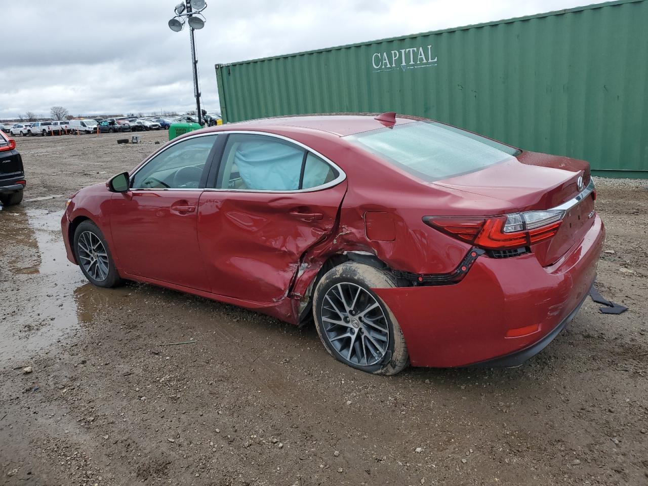 2017 Lexus ES VIN 58ABK1GG9HU036421 Copart auction photo, rear end / side damage thumbnail 2
