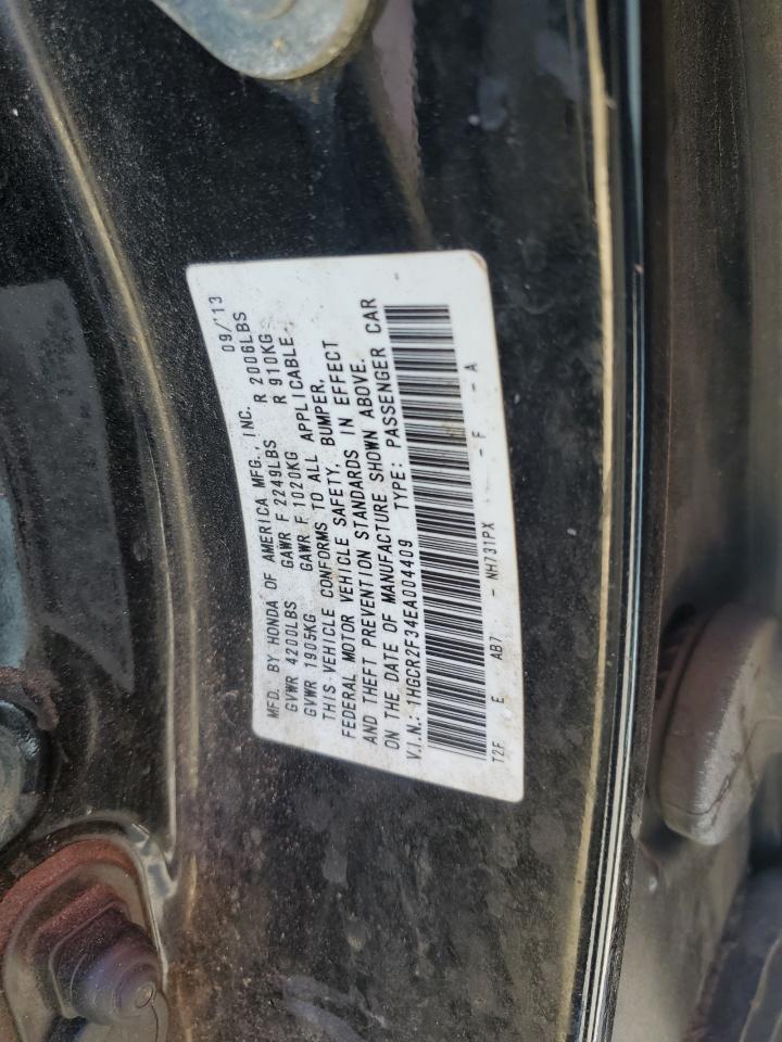 2014 Honda Accord VIN 1HGCR2F34EA004409 Copart auction photo, front end damage thumbnail 14
