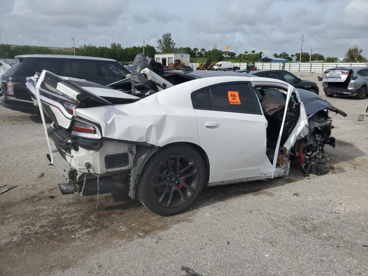 2020 Dodge Charger VIN 2C3CDXGJ8LH237834 Copart auction photo, all over damage thumbnail 3