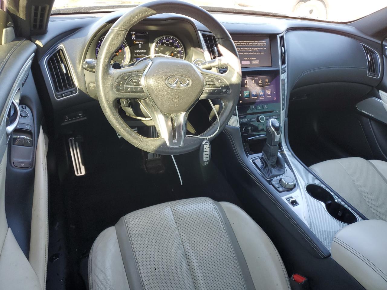 2017 Infiniti Q60 VIN JN1EV7EKXHM362693 Copart auction photo, front end damage thumbnail 8
