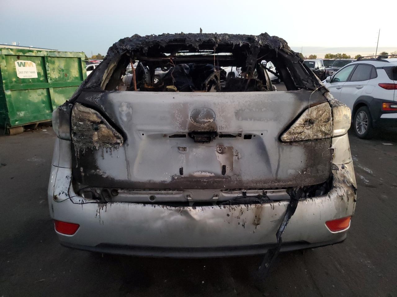 2010 Lexus RX VIN 2T2ZK1BA7AC016499 Copart auction photo, burn - engine / burn - interior damage thumbnail 6