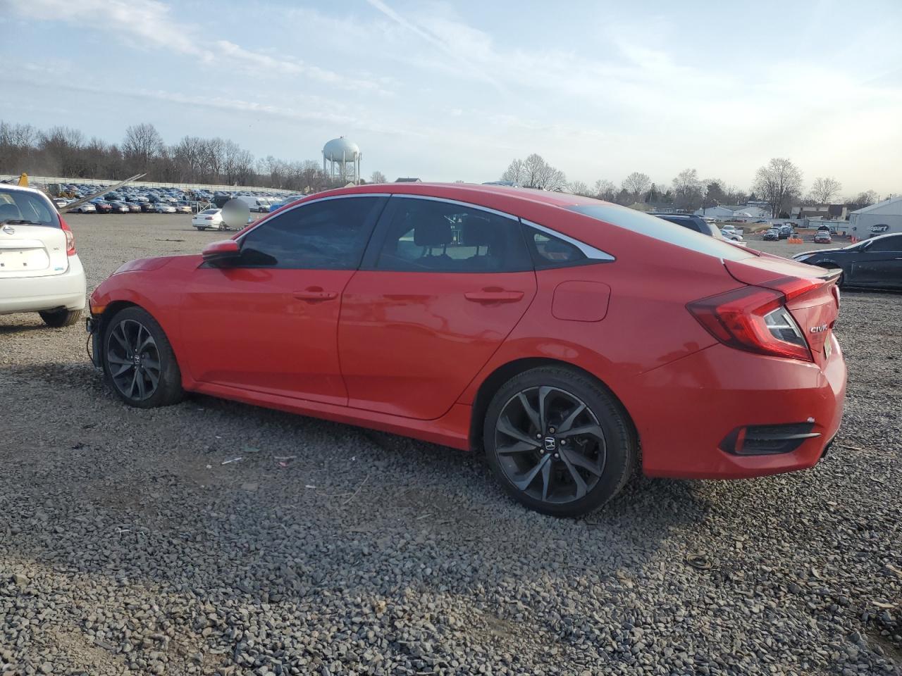 2019 Honda Civic VIN 2HGFC2F82KH597601 Copart auction photo, front end damage thumbnail 2