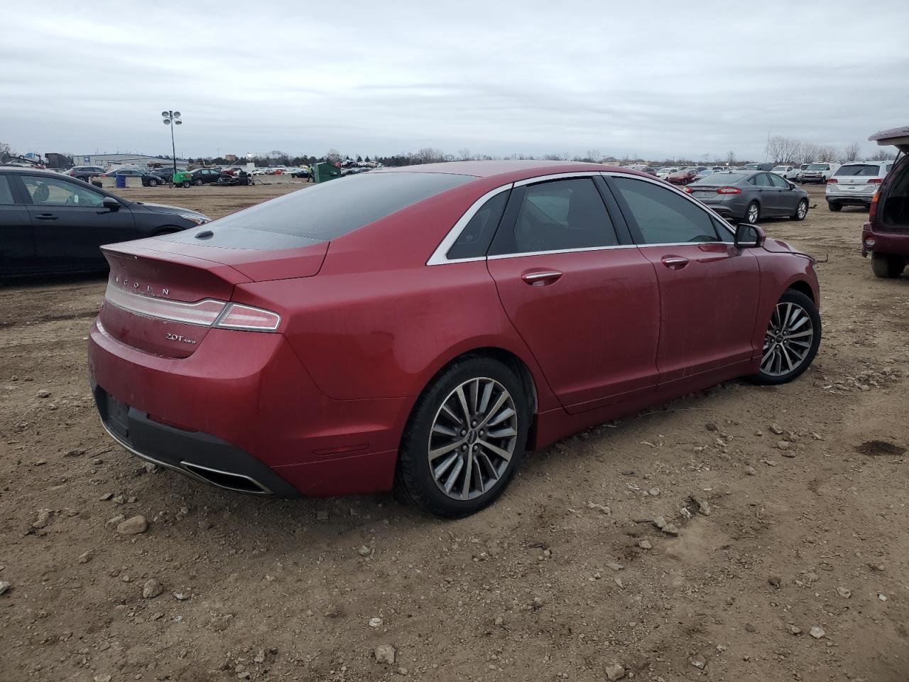 2017 Lincoln MKZ VIN 3LN6L5D94HR602012 Copart auction photo, front end / side damage thumbnail 3
