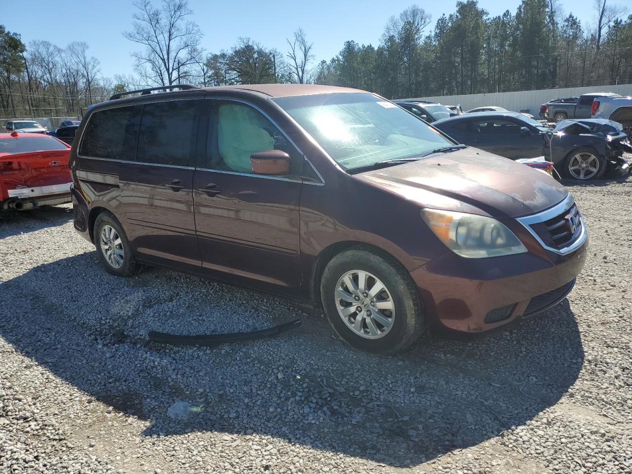 2009 Honda Odyssey VIN 5FNRL38459B407608 Copart auction photo, rear end damage thumbnail 4