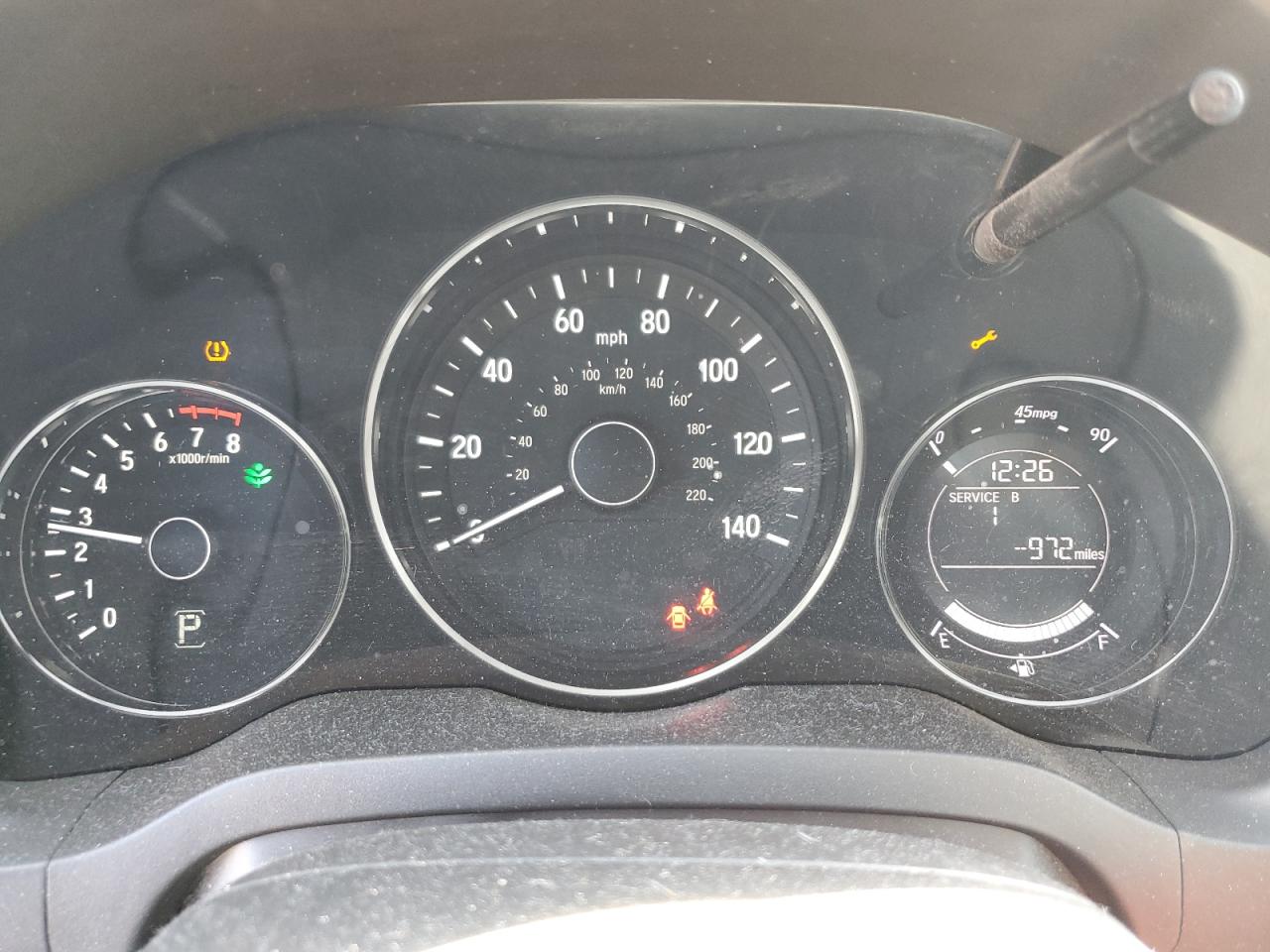 2017 Honda HR-V VIN 3CZRU5H76HM715152 Copart auction photo, front end damage thumbnail 9