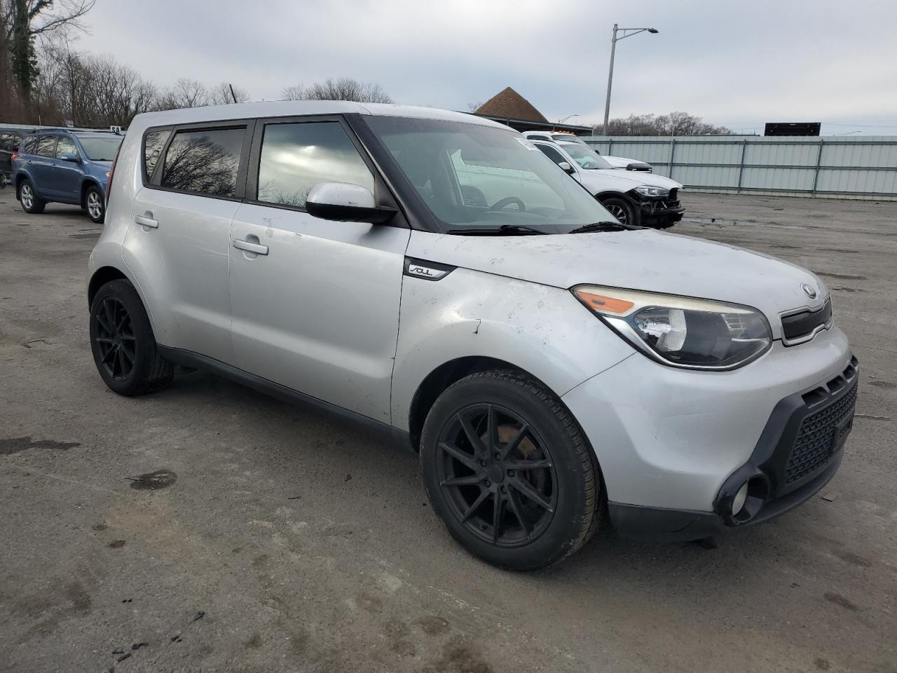 2016 KIA Soul VIN KNDJP3A58G7828679 Copart auction photo, rear end / side damage thumbnail 4
