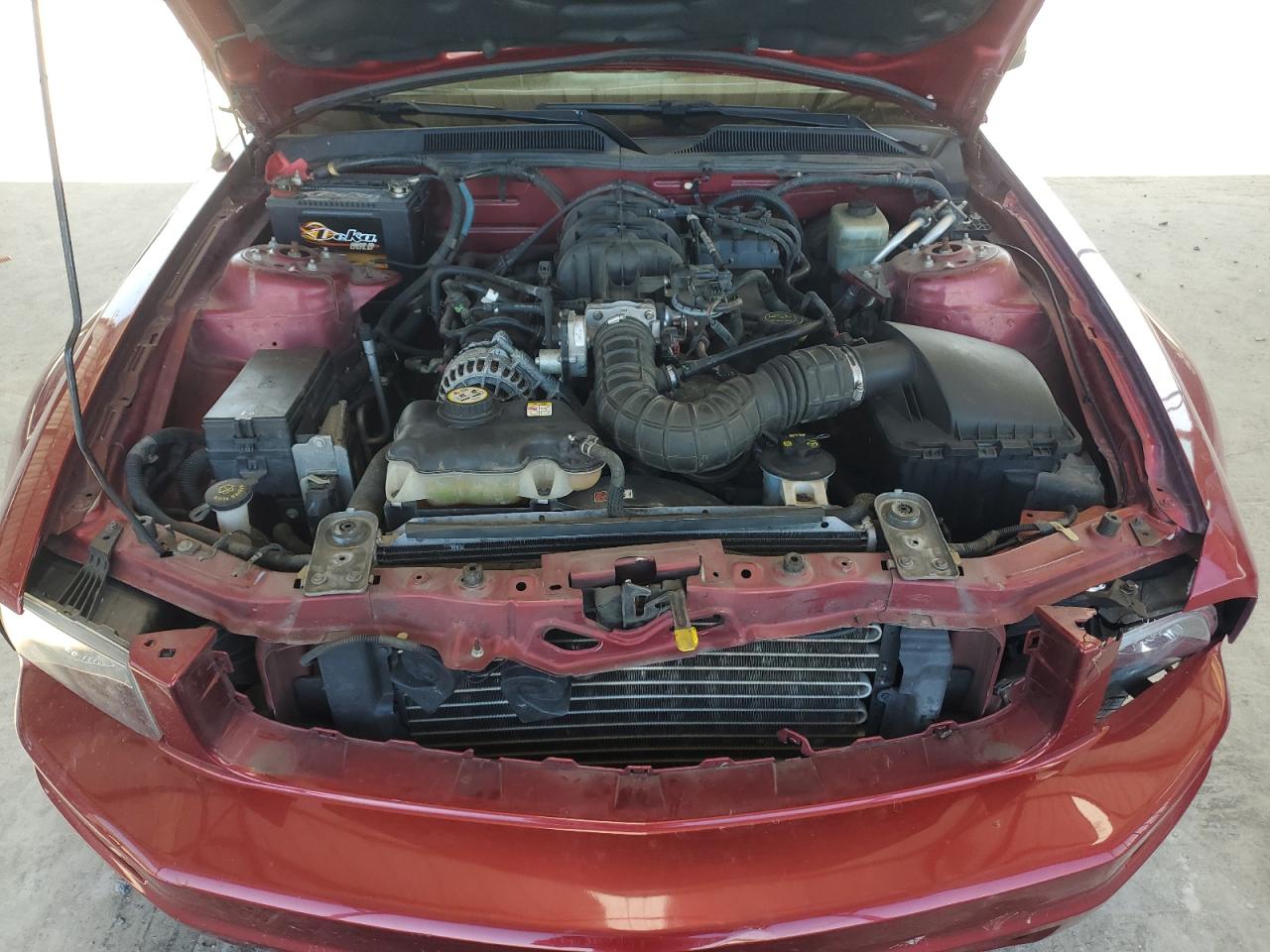 2005 Ford Mustang VIN 1ZVFT84N155257066 Copart auction photo, front end / minor dent/scratches damage thumbnail 11