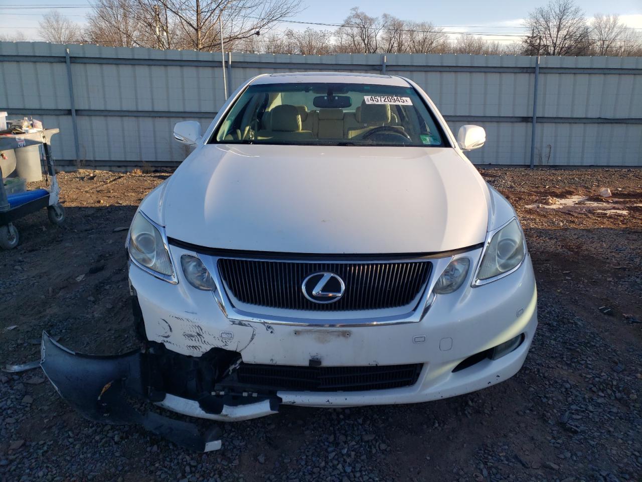 2010 Lexus GS VIN JTHCE1KS9A0025062 Copart auction photo, front end damage thumbnail 5