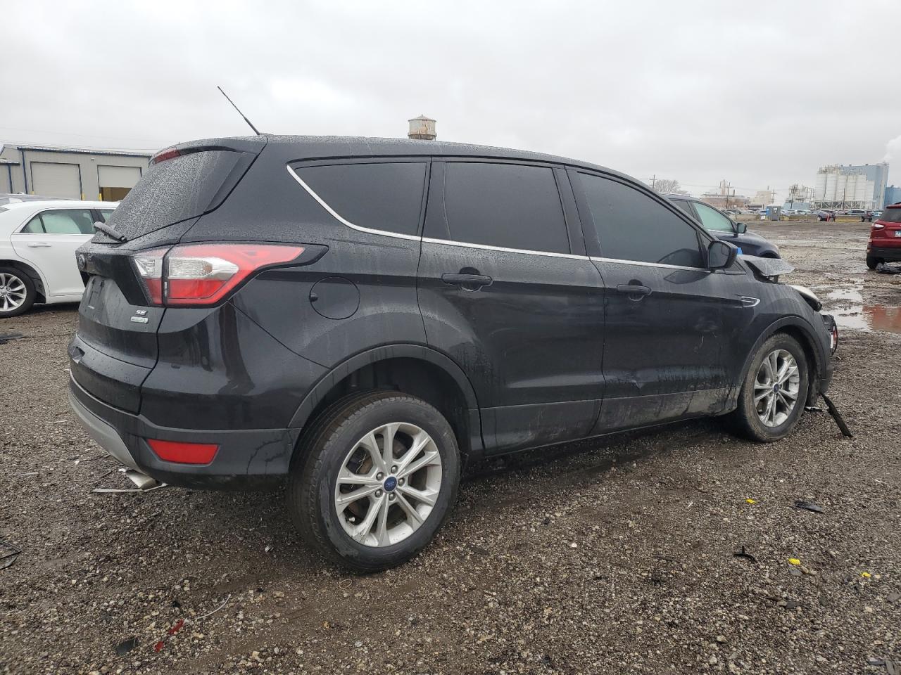 2017 Ford Escape VIN 1FMCU0G95HUE03512 Copart auction photo, front end / side damage thumbnail 3