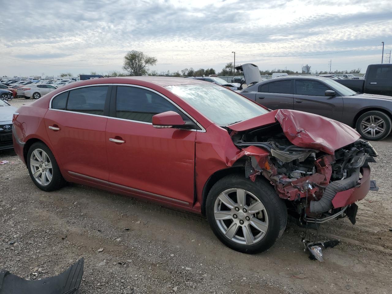 2012 Buick LaCrosse VIN 1G4GD5E31CF303904 Copart auction photo, front end / side damage thumbnail 4