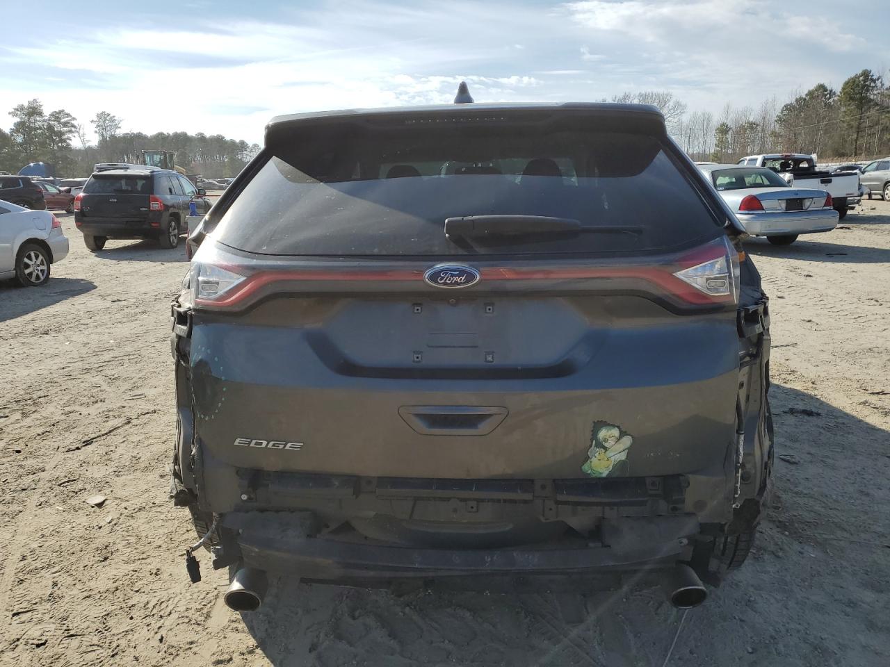 2016 Ford Edge VIN 2FMPK4G93GBC26252 Copart auction photo, rear end damage thumbnail 6