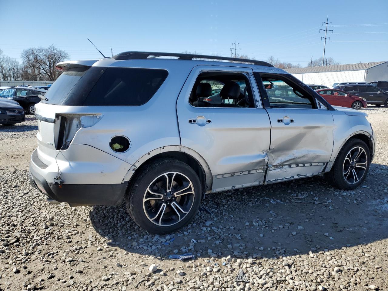 2014 Ford Explorer VIN 1FM5K8GT0EGB93971 Copart auction photo, side damage thumbnail 3