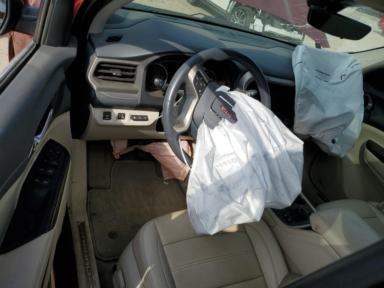 2021 GMC Acadia VIN 1GKKNXLS6MZ114056 Copart auction photo, front end / side damage thumbnail 8
