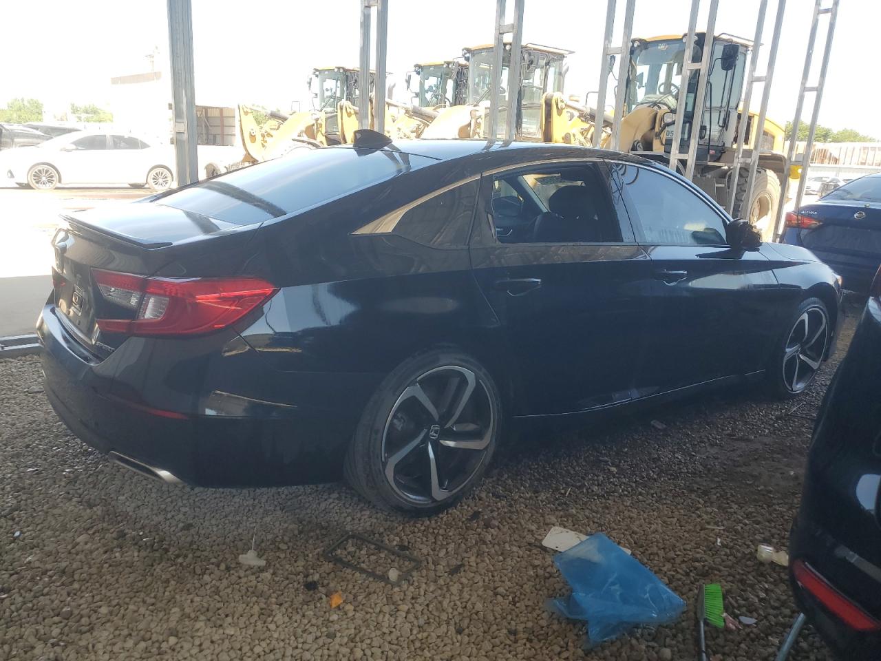 2022 Honda Accord VIN 1HGCV1F39NA10695X Copart auction photo, vandalism damage thumbnail 3