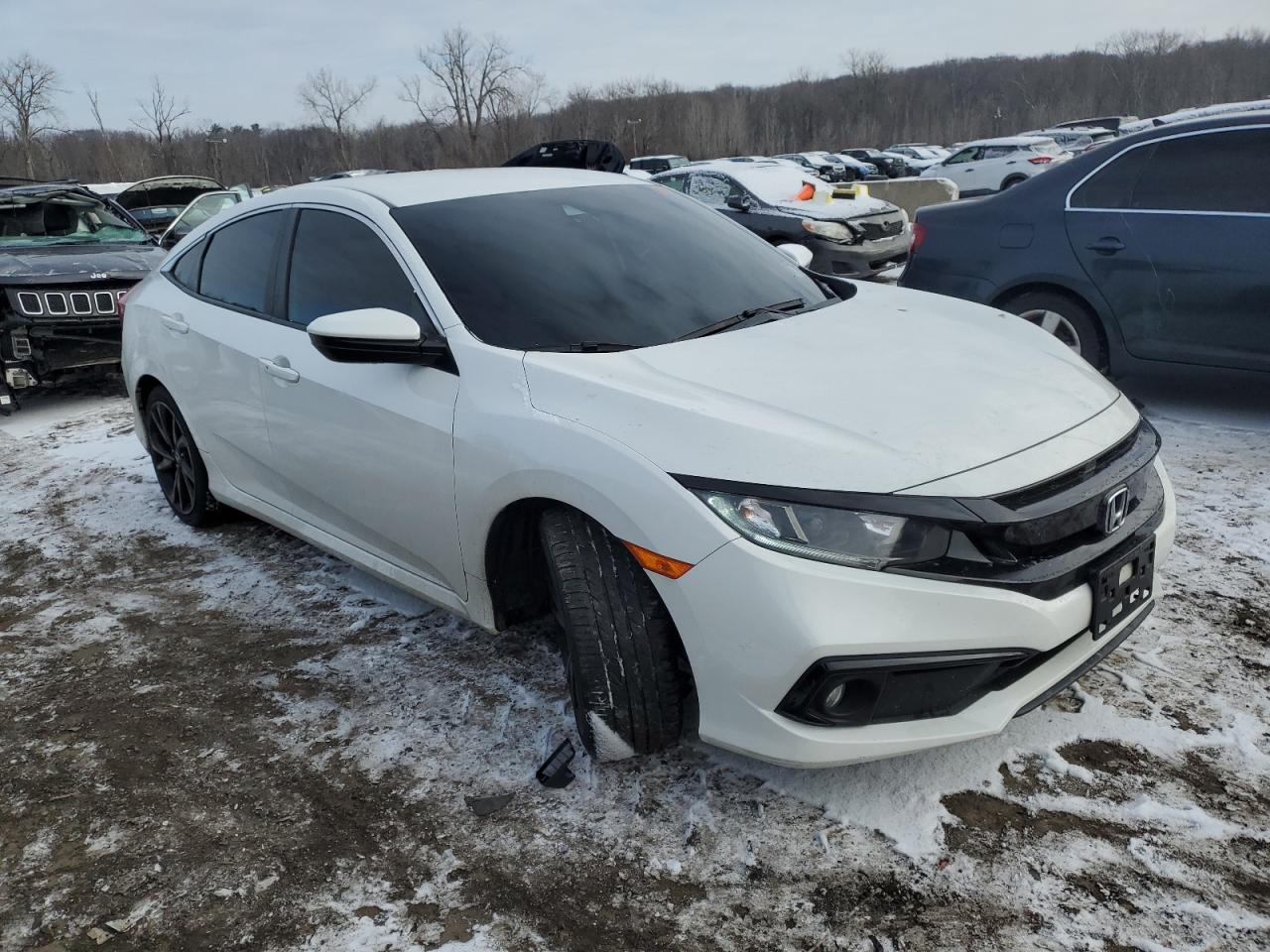 2019 Honda Civic VIN 2HGFC2F83KH535317 Copart auction photo, front end / minor dent/scratches damage thumbnail 4