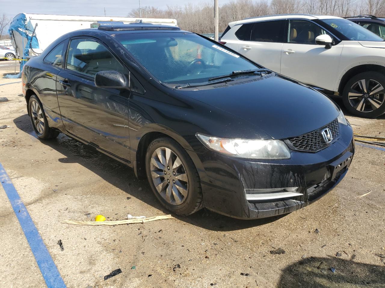 2009 Honda Civic VIN 2HGFG12809H530137 Copart auction photo, rear end / undercarriage damage thumbnail 4