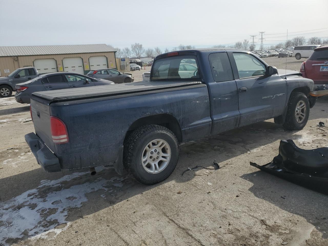 2001 Dodge Dakota VIN 1B7GL22XX1S273996 Copart auction photo, front end / side damage thumbnail 3