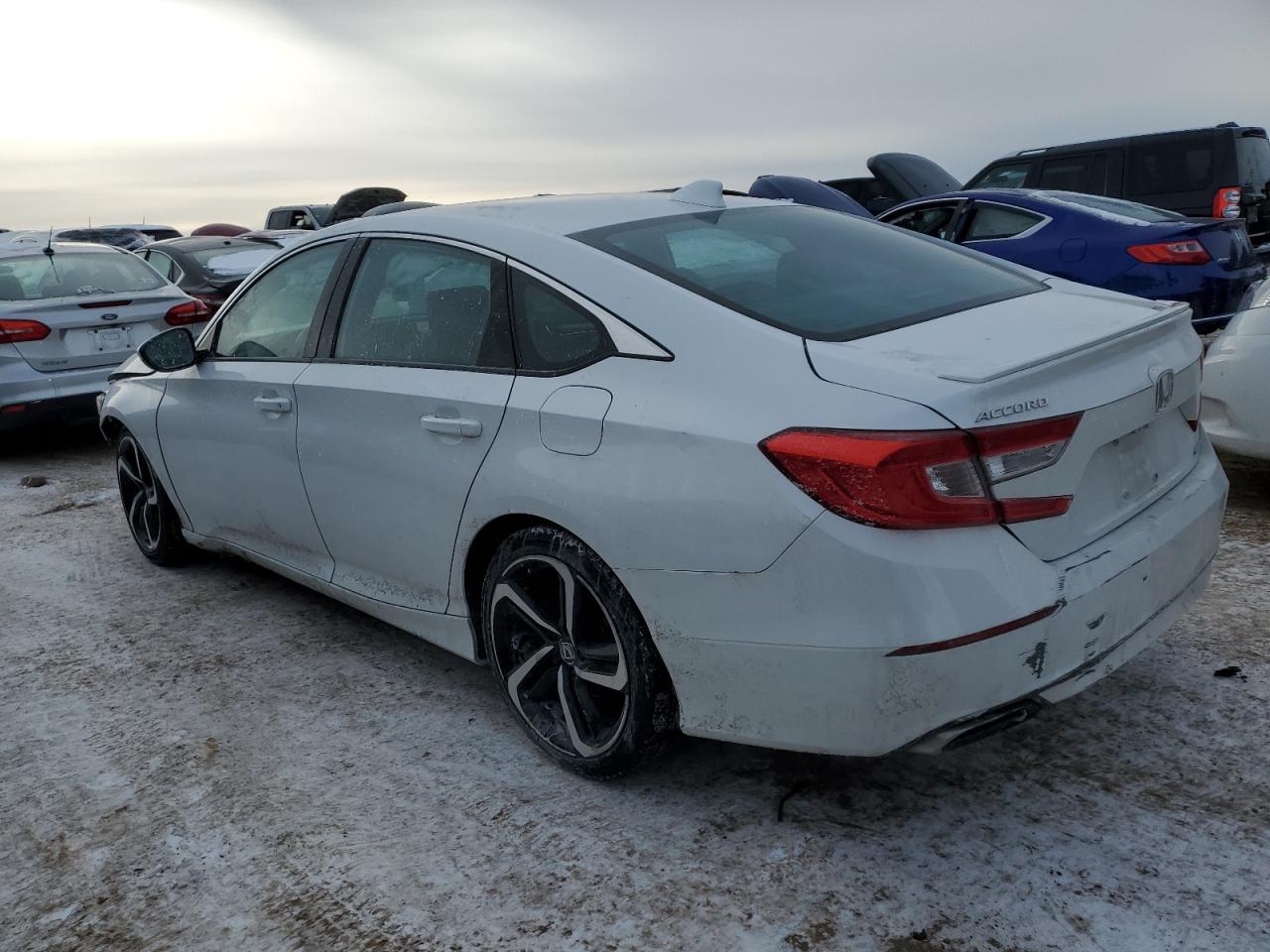 2019 Honda Accord VIN 1HGCV1F34KA156112 Copart auction photo, front end / rear end damage thumbnail 2