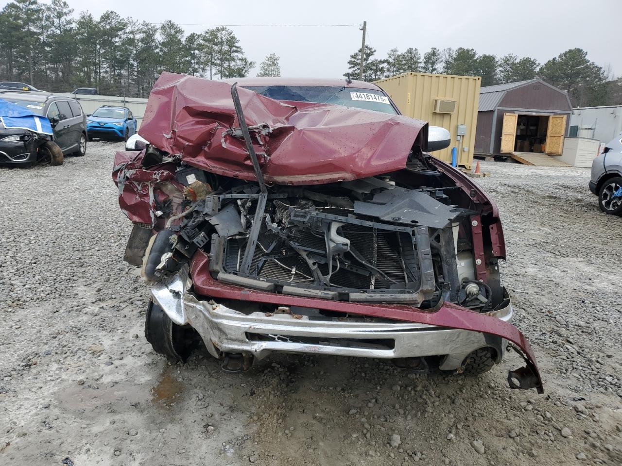 2013 GMC Sierra VIN 1GTR2VE76DZ197097 Copart auction photo, front end / side damage thumbnail 5