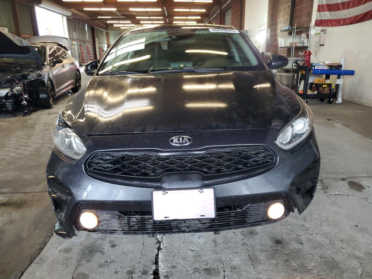 2021 KIA Forte VIN 3KPF24AD3ME407868 Copart auction photo, front end / side damage thumbnail 5