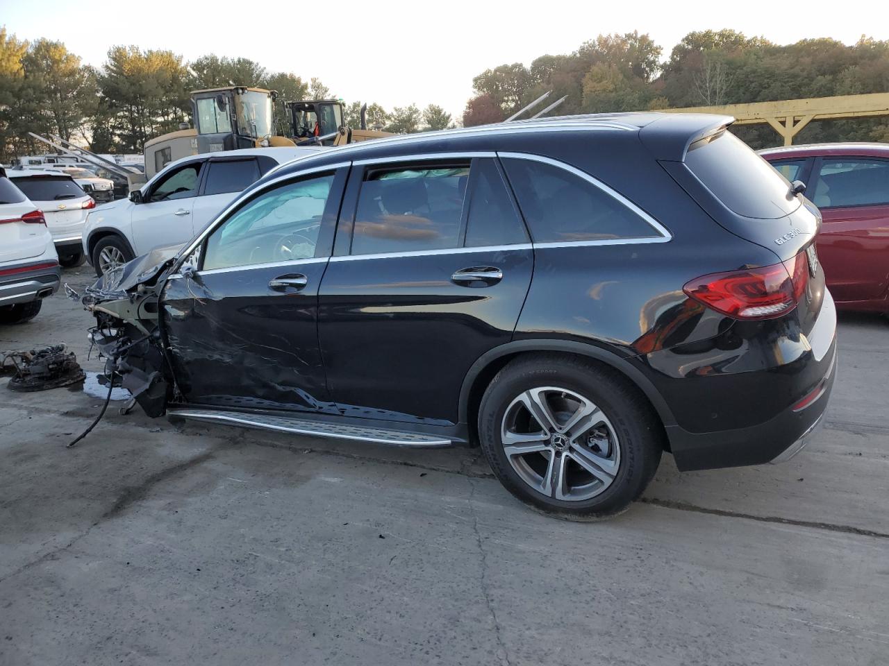 2021 Mercedes-Benz GLC VIN W1N0G8EB7MF867699 Copart auction photo, front end / undercarriage damage thumbnail 2