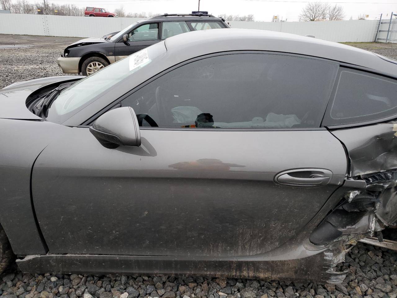 2014 Porsche Cayman VIN WP0AA2A81EK170848 Copart auction photo, all over / undercarriage damage thumbnail 7
