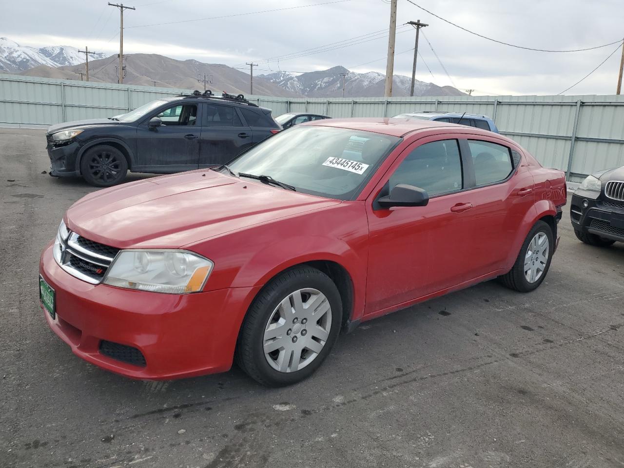 2013 Dodge Avenger VIN 1C3CDZAB6DN594225