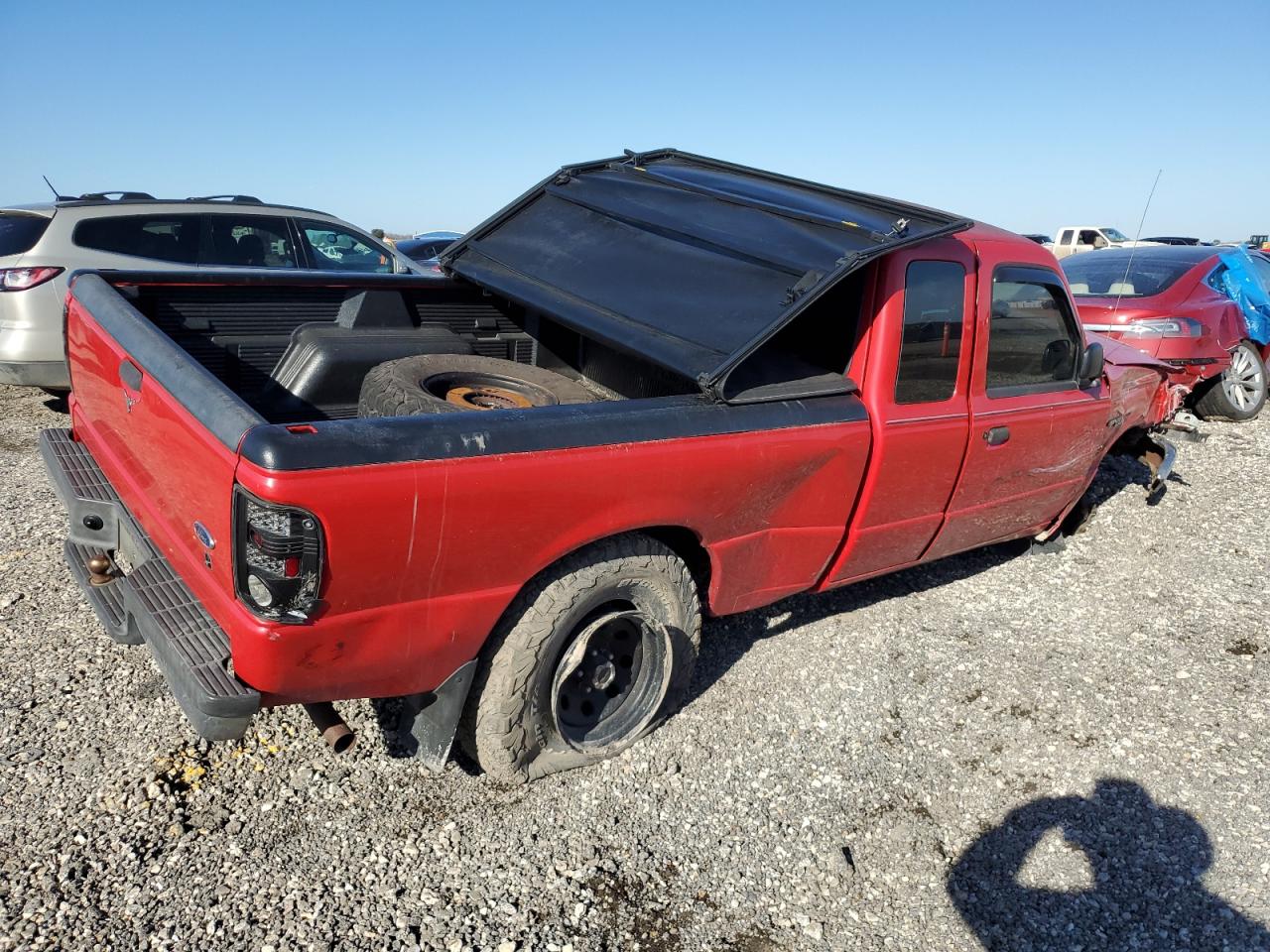 2000 Ford Ranger VIN 1FTYR14V1YPB83769 Copart auction photo, front end / undercarriage damage thumbnail 3
