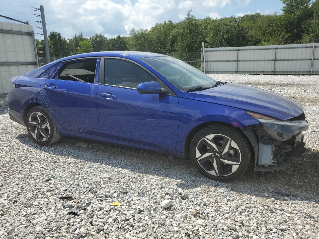 2023 Hyundai Elantra VIN KMHLS4AG6PU439485 Copart auction photo, front end / side damage thumbnail 4