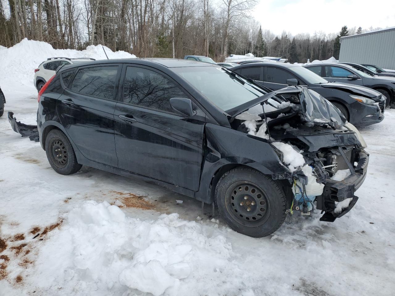 2016 Hyundai Accent VIN KMHCT5AE6GU242009 Copart auction photo, front end damage thumbnail 4