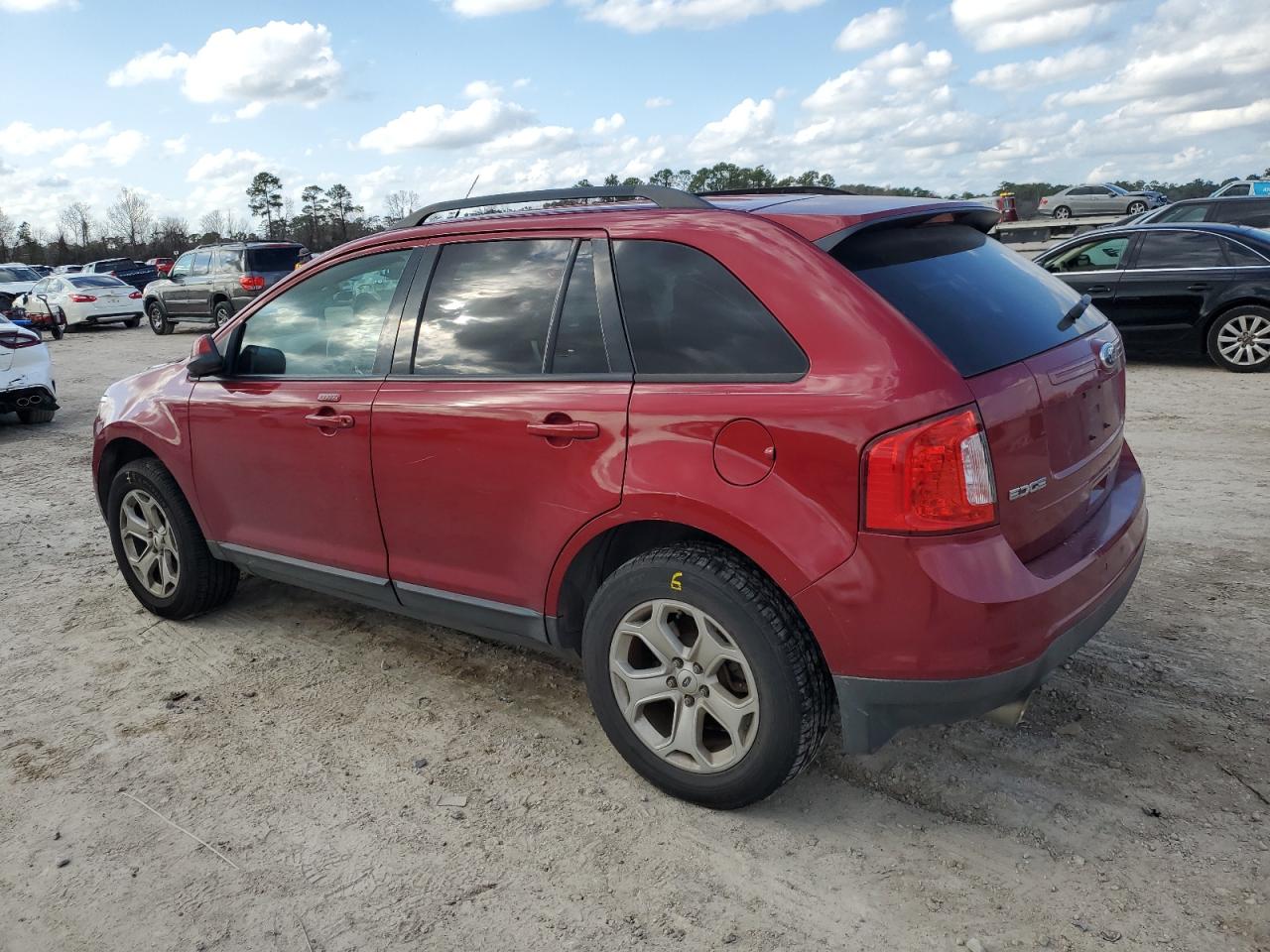 2014 Ford Edge VIN 2FMDK4JC5EBA20628 Copart auction photo, side / frame damage damage thumbnail 2