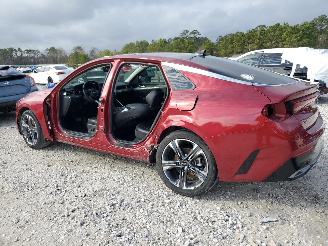 2021 KIA K5 VIN 5XXG34J24MG033701 Copart auction photo, side / minor dent/scratches damage thumbnail 2