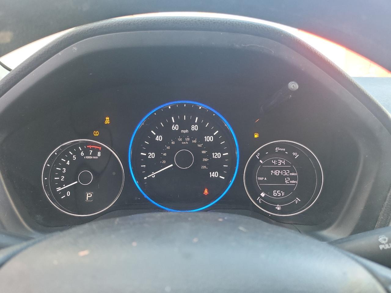 2020 Honda HR-V VIN 3CZRU5H30LM706825 Copart auction photo, normal wear damage thumbnail 8
