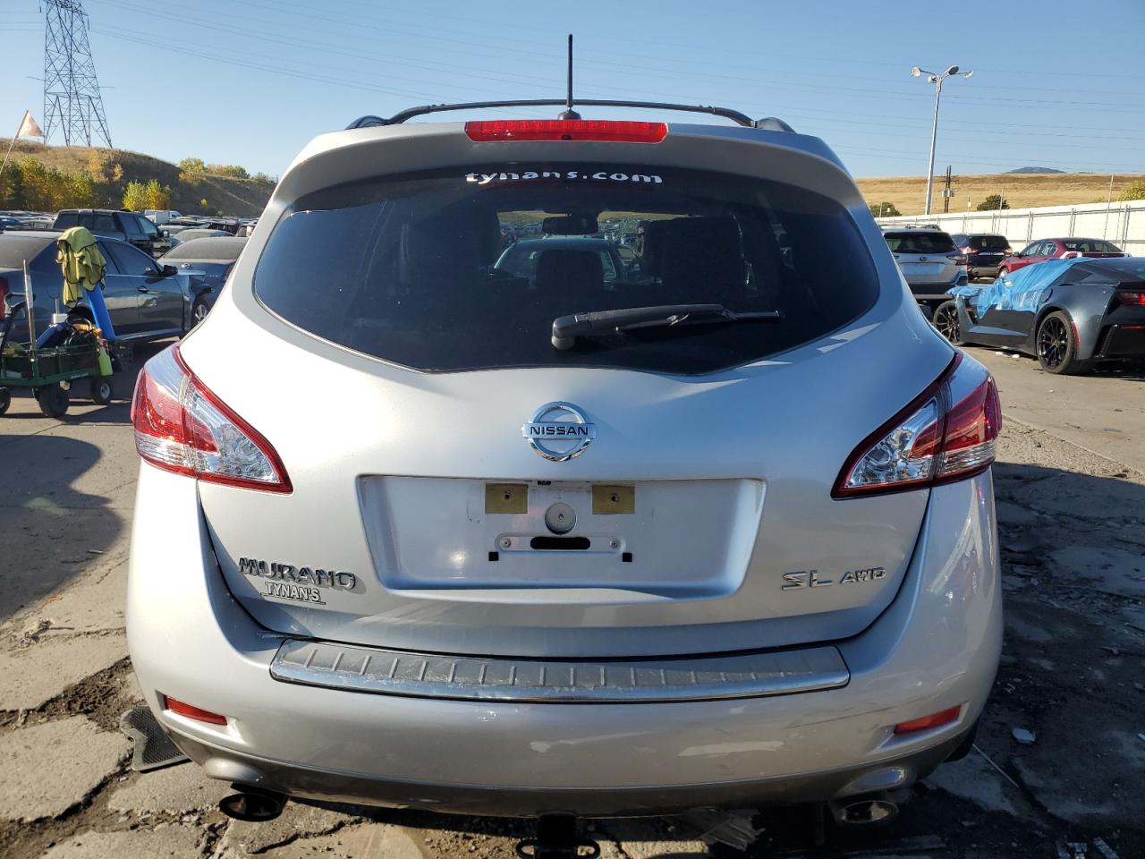 2011 Nissan Murano VIN JN8AZ1MW6BW180040 Copart auction photo, front end damage thumbnail 6