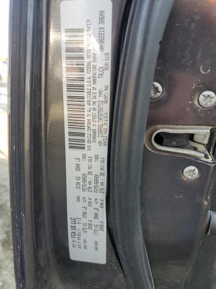 2015 RAM 1500 VIN 1C6RR6LTXFS750712 Copart auction photo, front end damage thumbnail 13