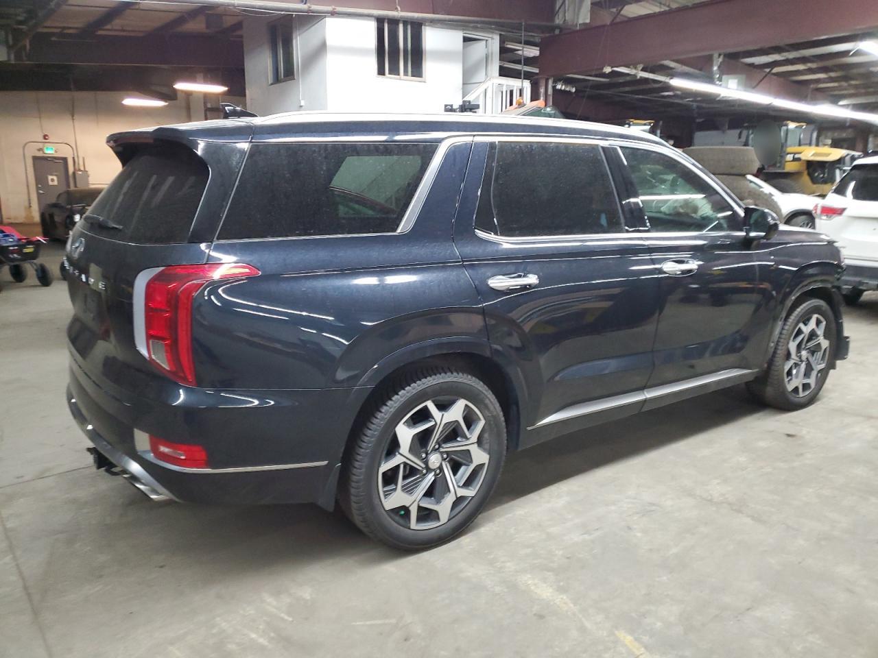 2022 Hyundai Palisade VIN KM8R7DHE0NU408469 Copart auction photo, front end damage thumbnail 3