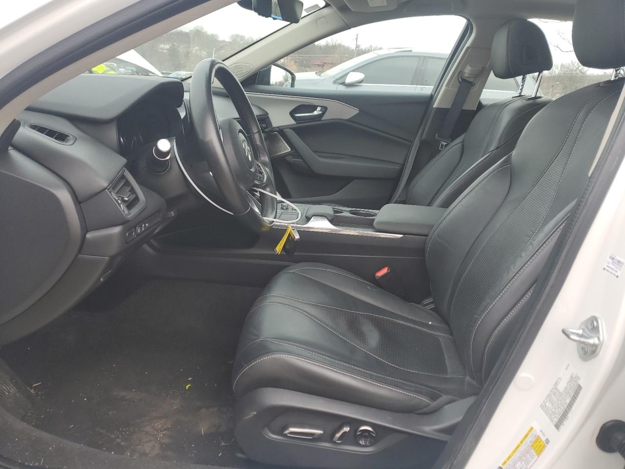 2022 Acura TLX VIN 19UUB5F44NA001657 Copart auction photo, side damage thumbnail 7