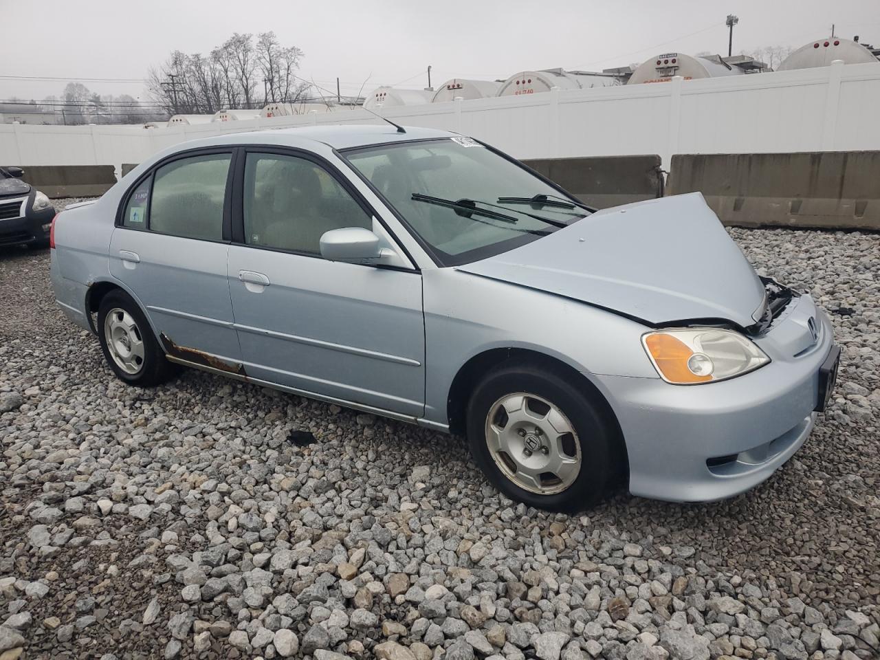2003 Honda Civic VIN JHMES96653S021269 Copart auction photo, front end / side damage thumbnail 4