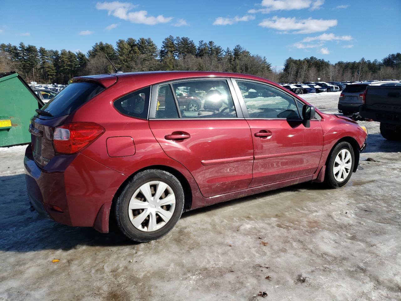 2013 Subaru Impreza VIN JF1GPAA62DH813632 Copart auction photo, front end damage thumbnail 3
